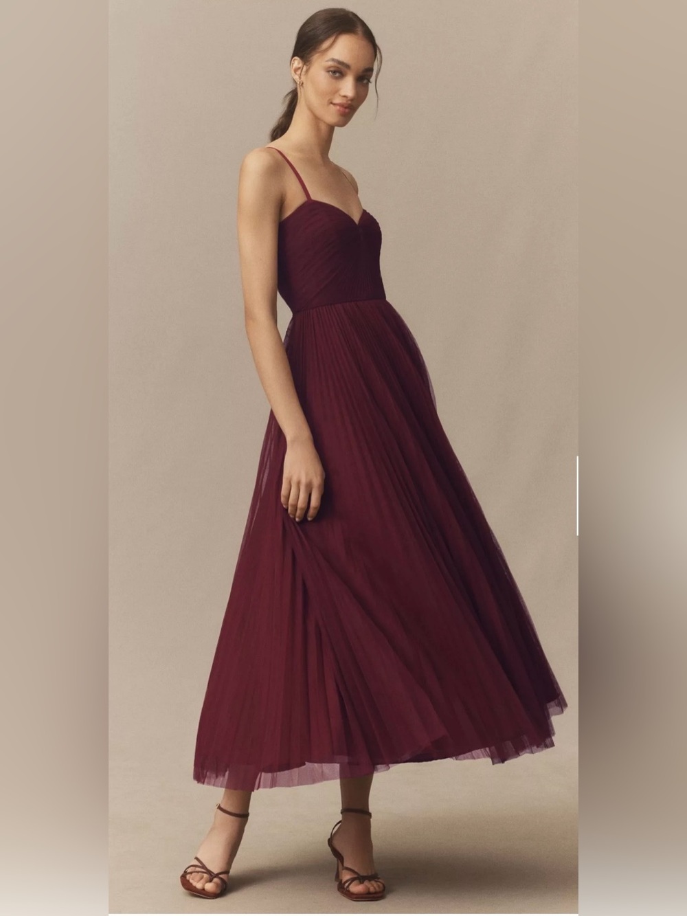 Anthropologie Hutch Virginia Sleeveless Sweetheart A-Line Maxi Dress Size 2 NWT - Picture 4 of 14